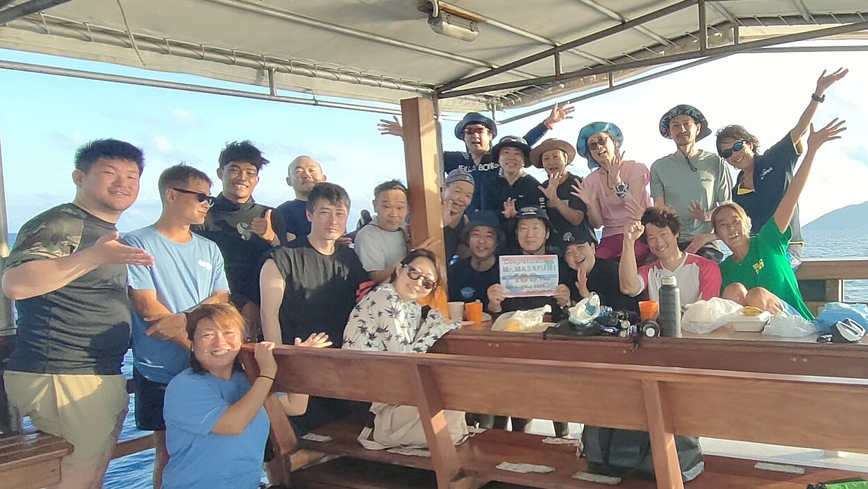 記念ダイブ タオ島