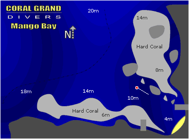 タオ島ダイビングマップ マンゴーベイ
